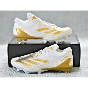 New! Size: 7 Men | ADIDAS Adizero Electric+ White/Gold IE3287 Football/Soccer